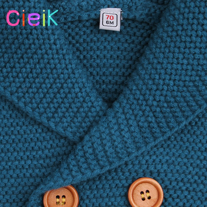 CieiK 2018 New Spring Baby Hooded Outwear Newborn Boys Jacket Rabbit Cute Infant Knitted Infant Girls Clothes Kids Winter Coats (8)