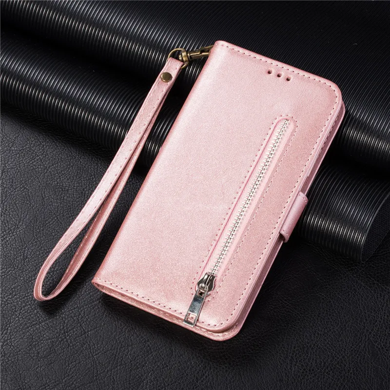 Zipper Case For Samsung A70 A50 A20E A40 A60 A20 A30 A10 S A90 5G M10 M20 M30 M40 A7 A6 Plus J8 A5 Flip Leather Cover