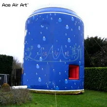 Подгонянный киоск воздушный шар 6 m H гигантская надувная концессионная стенд, бутылка формы станция со скидкой