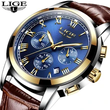 2018 LIGE Men sports Watches Male Fashion Business quartz-watch Men Leather Waterproof Clock Man Auto Date Multifunction Watches 2018 LIGE Men sports Watches Male Fashion Business quartz-watch Men Leather Waterproof Clock Man Auto Date Multifunction Watches