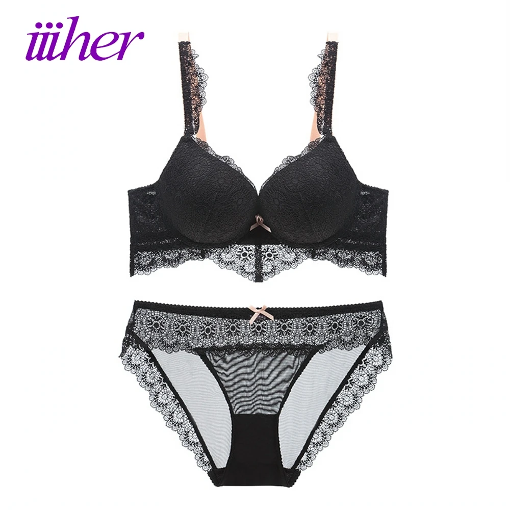 Buy iiiher Women Sexy Lace Underwear Bra Set High Quality Bra and Panty