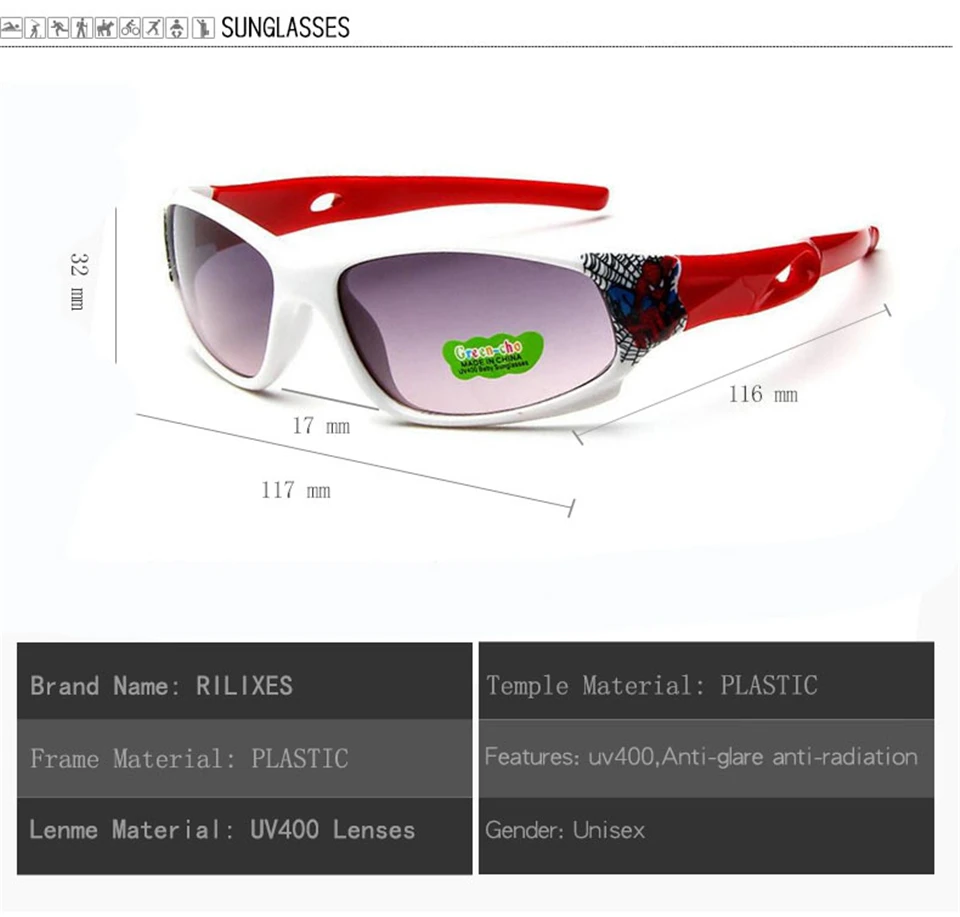 Kids Sunglasses UV400  Child Baby Safety Coating Fashion Accessories Eyewear for Kid UV400 Eyewear (14)