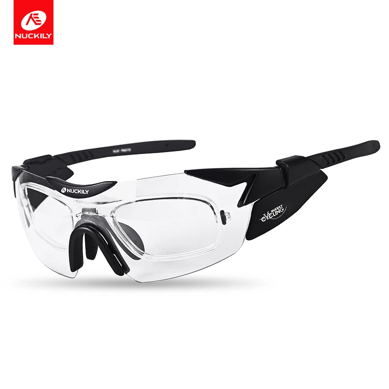NUCKILY спортивные очки фотохромные поляризованные очки Велоспорт Ночное Видение дороги и очки для езды на горном велосипеде с близорукость кадров PA10