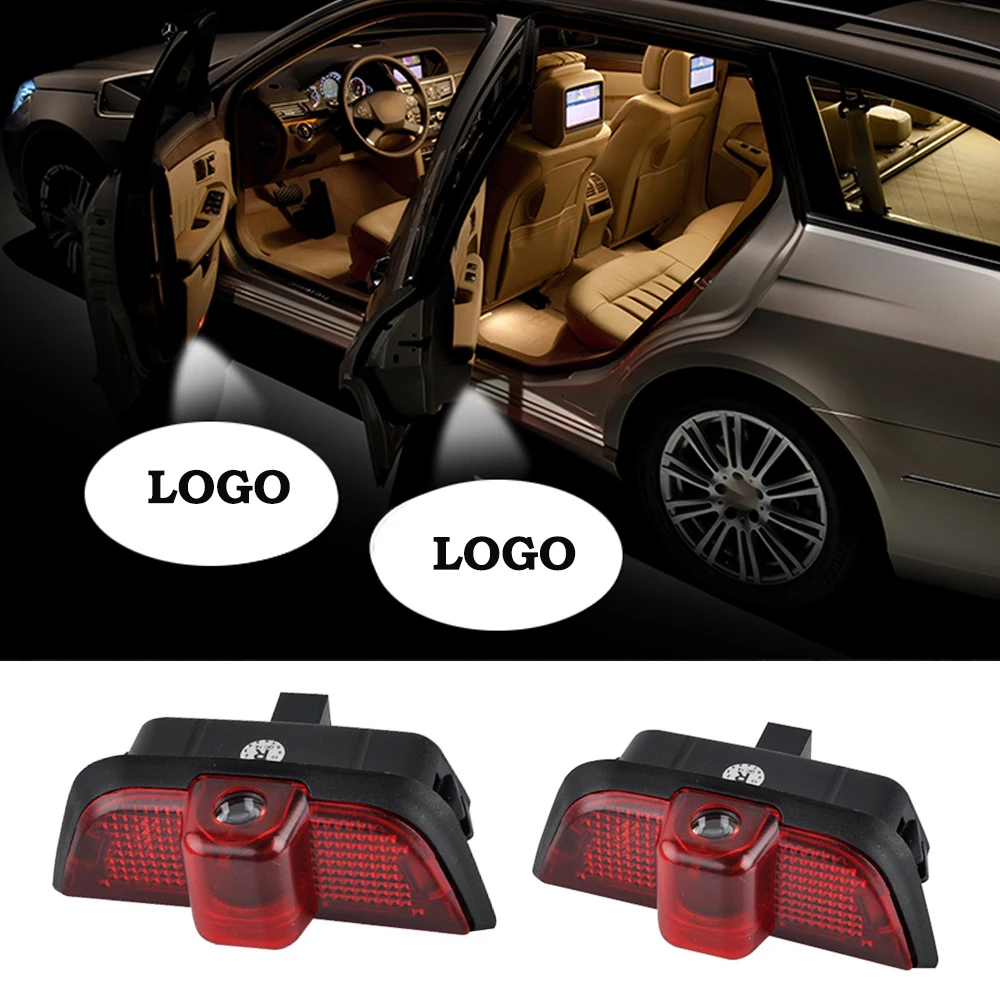 2PCS Car Logo Light Door Light Car Styling Light Logo Projector