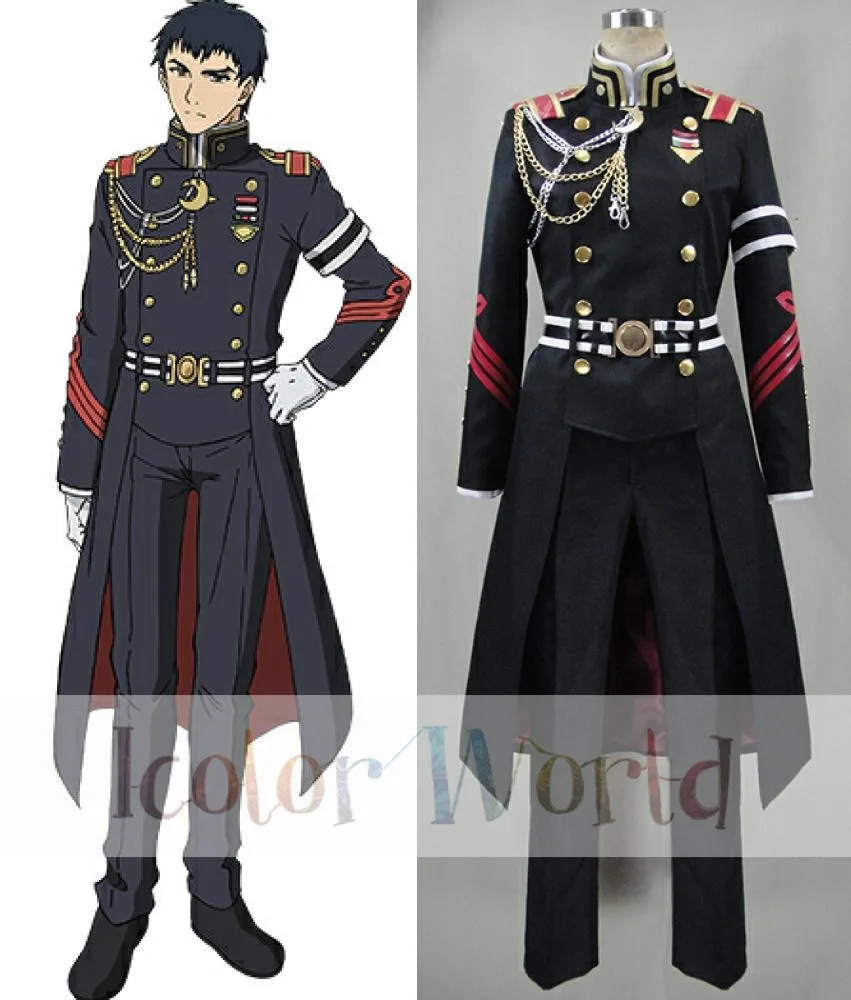 

Seraph of the End: Vampire Reign Owari no Serafu Kureto Hiragi Cosplay Costume