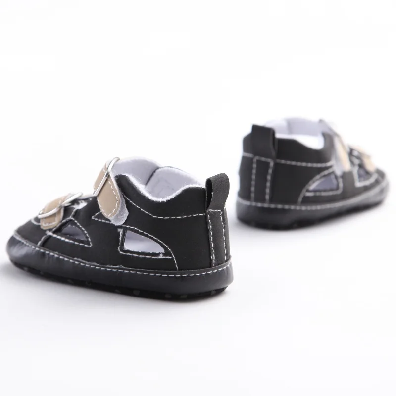 Летняя дышащая одежда для малышей Обувь для мальчиков Повседневное мягкий матовый PU Обувь детские противоскользящие Prewalker сандалии Лидер