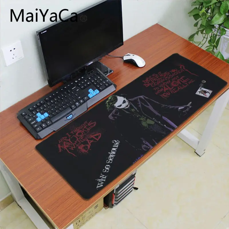 Maiyaca Batman Arkham City Joker Heath Ledger коврик для мыши игровой коврик для мыши xl speed Keyboard коврик для мыши для ноутбука ПК ноутбук Настольный коврик