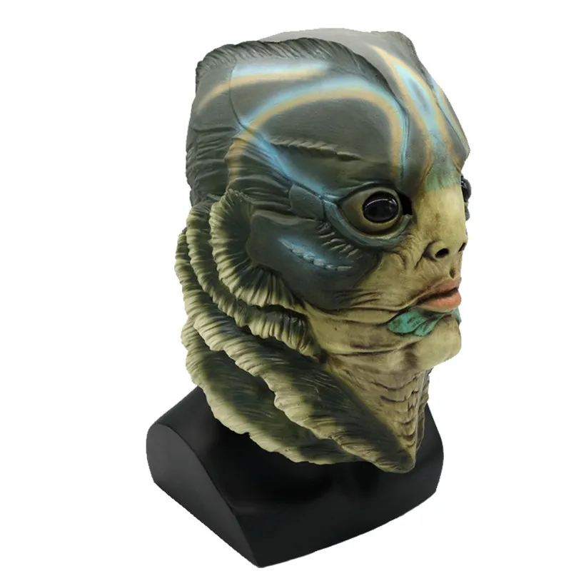 

MostaShow Movie Water-shaped Story Halloween Cosplay Carnival Costume Easter Christmas Full Actor's Headgear Creepy Latex Masks