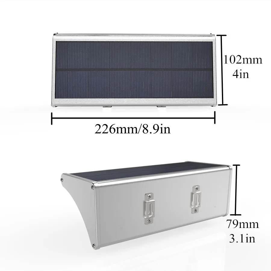 Levou ao ar Sensor de Movimento Iluminação do Jardim da Lâmpada de Energia Luz de Segurança com Bateria Livre Luzes Solares Lâmpada Led Radar 900lm Solar 48 11 China solar lamp Suppliers