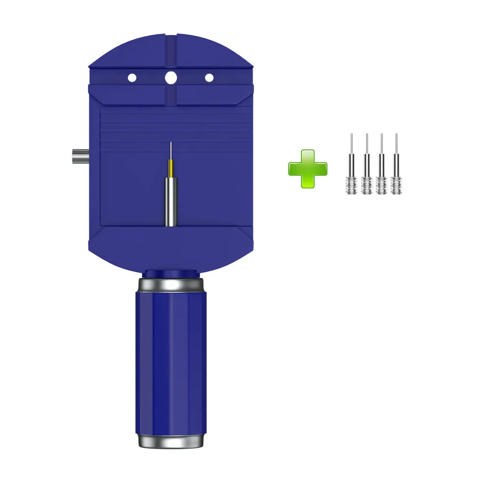 Ремешок для часов, пружинные стержни, ремешок, шпильки для снятия, Настройщик, открывалка, набор инструментов для ремонта+ 4 шпильки LL@ 17 - Цвет: Синий