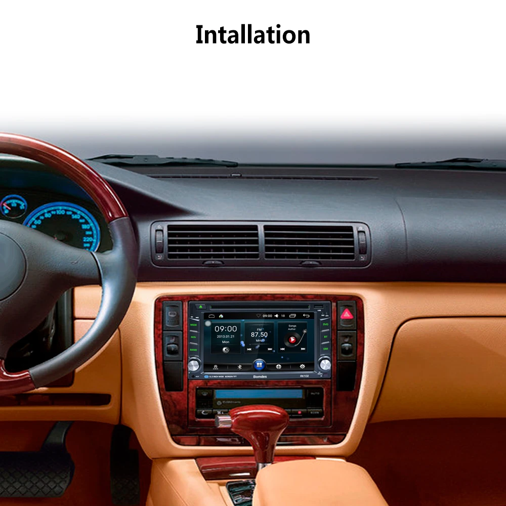 Discount AR6002B Din 6.2" In Dash Car DVD Player Radio Auto GPS/FM/USB/SD/Bluetooth/ HD digital touch screen full popular function CAM 2