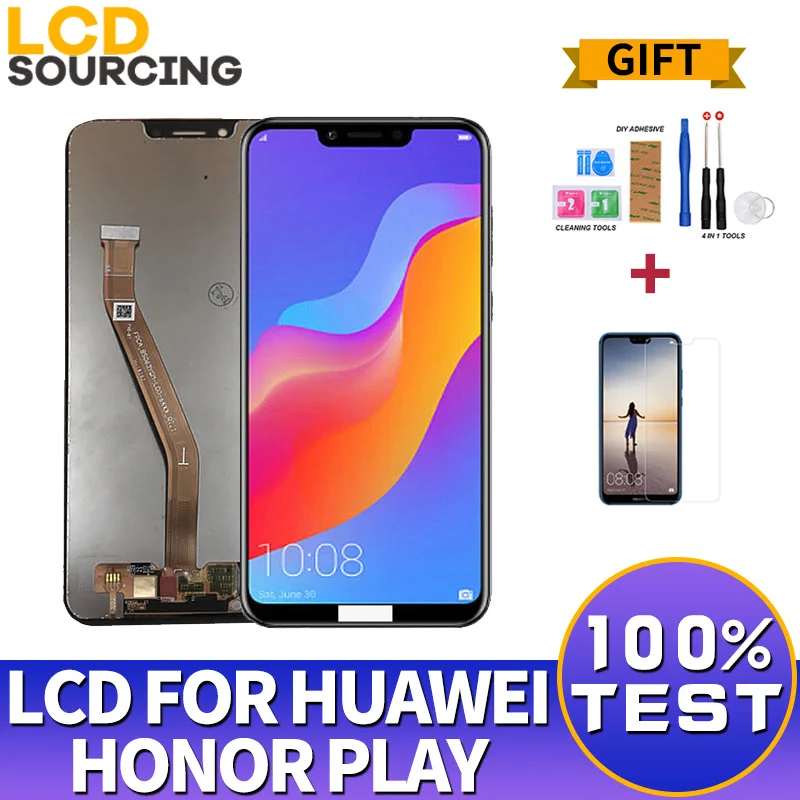 

6.3"inch LCD For Huawei Honor Play COR-L29 AL10 AL00 LCD Display Touch Screen Digitizer Assembly With Frame Screen Replacement