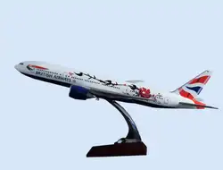 47 см Смола A320 воздушная Азия модель самолета азиатские авиалинии Great British Airways Boeing 777 Англия самолет подарок игрушка