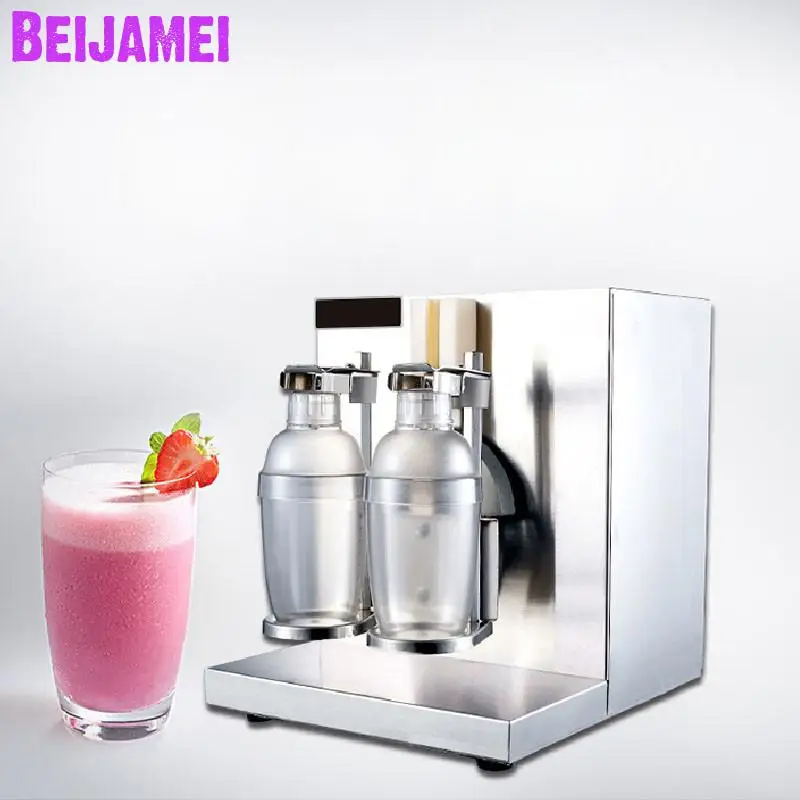 Beijamei Double Head Electric Milk Tea Shaker Blender Machine 110V 220V