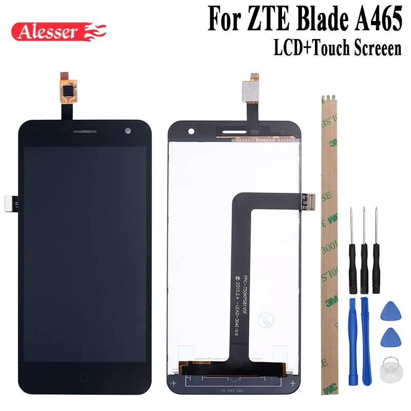 

Alesser For ZTE Blade A465 LCD Display And Touch Screen 5.0 Inch Replacement Mobile Phone Accessories +Tools For ZTE Blade A465