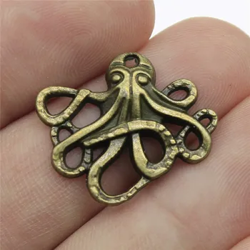 

Charms 30pcs Small Octopus Antique Bronze Color 0.9x0.8 inch (23x20mm) Metal Alloy Jewelry Diy Accessories