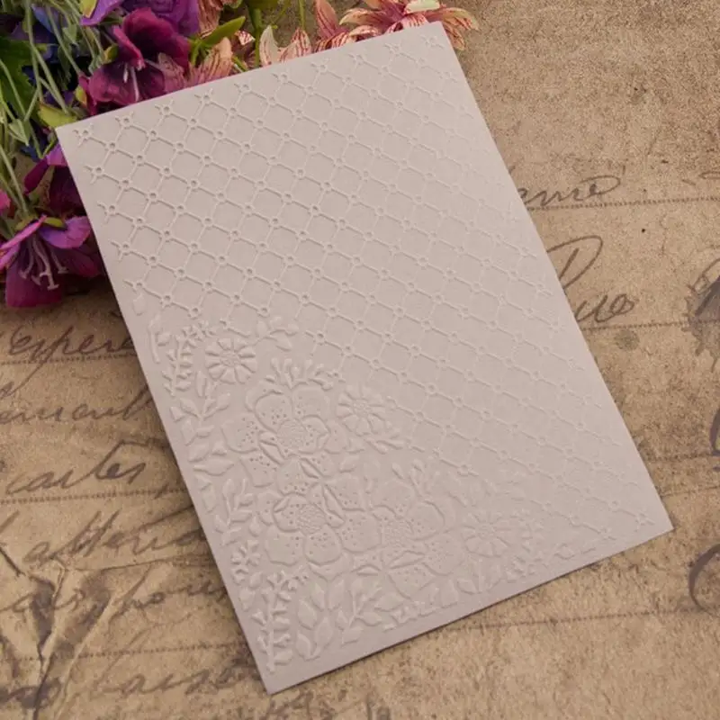 DIY Scrapbooking Plastic Embossing Folder Stencil for Photo Album Paper Cards Decorative Template Stamp Sheet