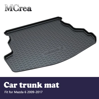 

MCrea Car Rear Trunk Mat Cargo Liner For Mazda 6 2017 2016-2009 Trunk Luggage Mud Tray Carpet Floor Anti Kick Mat Accessories