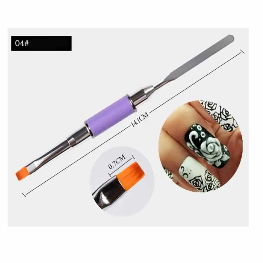

1pcs Nail Art Dotting Manicure Painting Drawing Polish Brush Pen Tool Dec 1