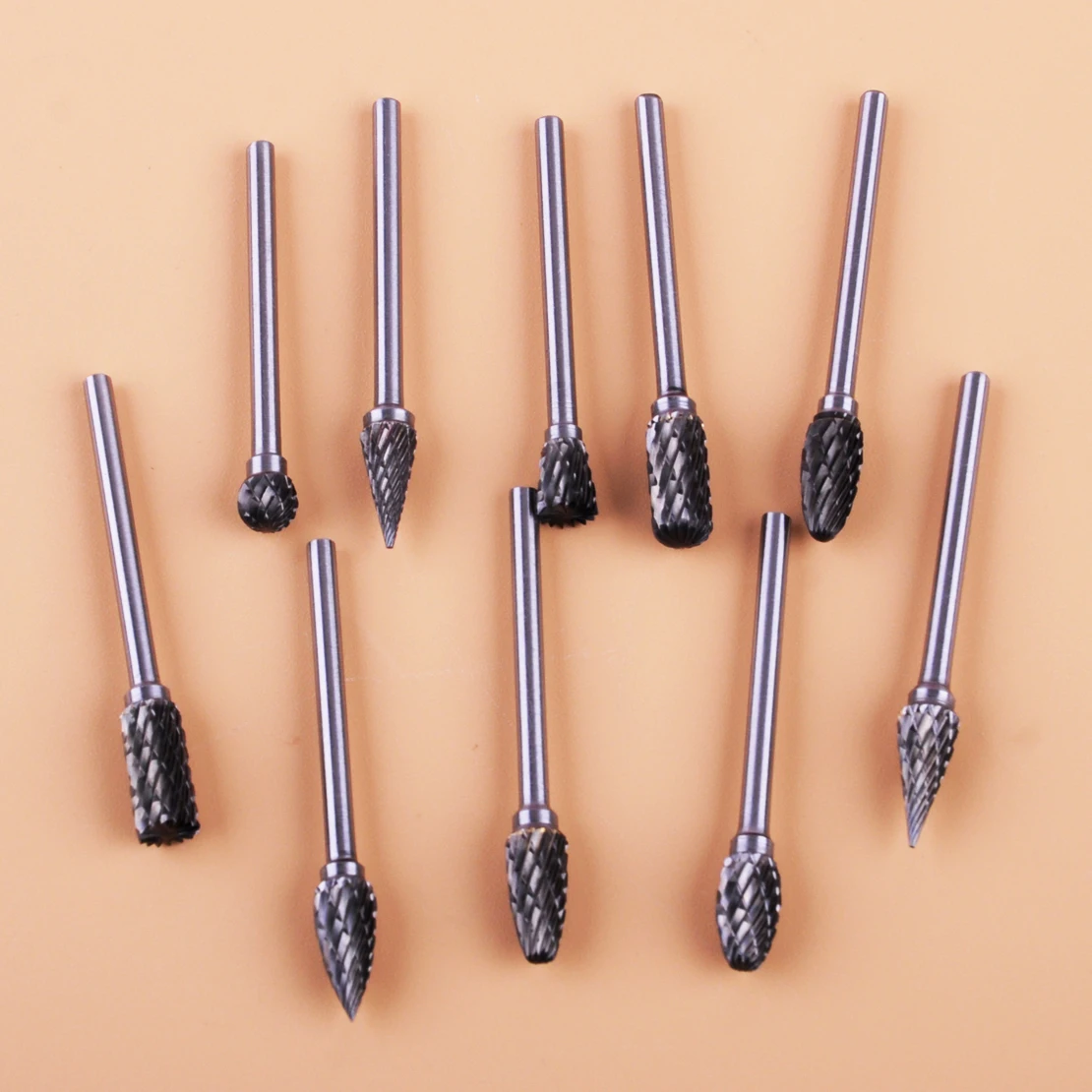 LETAOSK 1/8 ''хвостовик карбид вольфрама для заусенец Жесткий Металл дрель