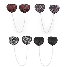 Сексуальная цепь ниппель крышка для женщин многоразовое использование для груди носить силиконовые Стикеры для сосков стикер бюстгальтер колодки