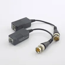 Gakaki 10pair UTP Video Balun Twisted CCTV Balun Passive Transceivers for HD CVI/TVI/AHD Camera Male BNC to UTP CCTV Accessories