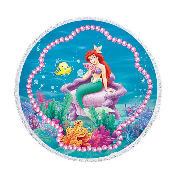 round mermaid towel (3)