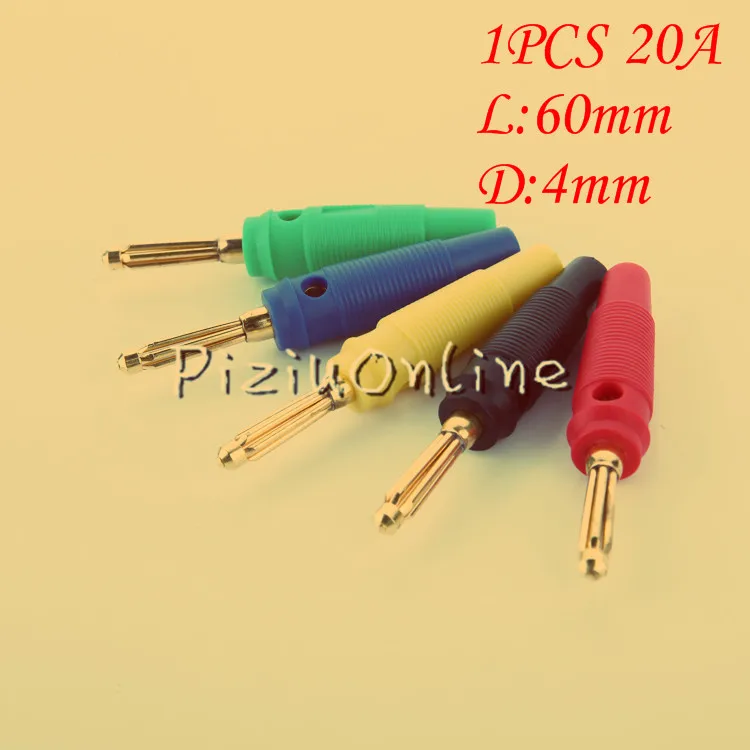 1PCS/LOT YT181 4mm Gold-plated copper Banana Plug Audio Speaker Amplifier Cable Wire Power Screw Jack Connector Adapter