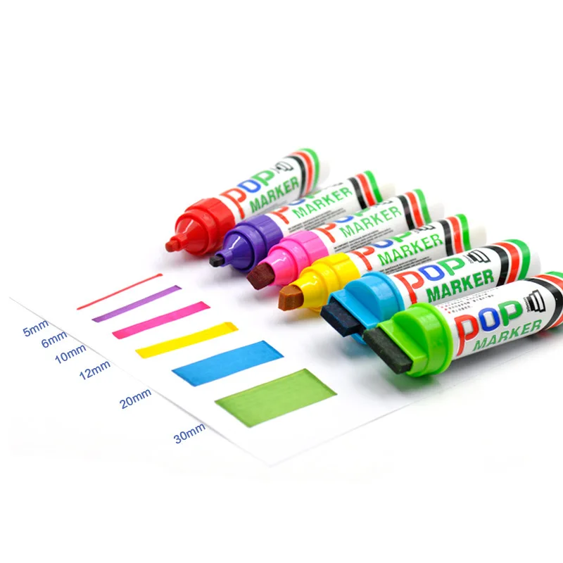 Sipa POP маркер водонепроницаемые ручки для Ad дизайн 10 мм Подсветка ручки для письма, рисования, рекламы, дизайна плакатов, продвижения