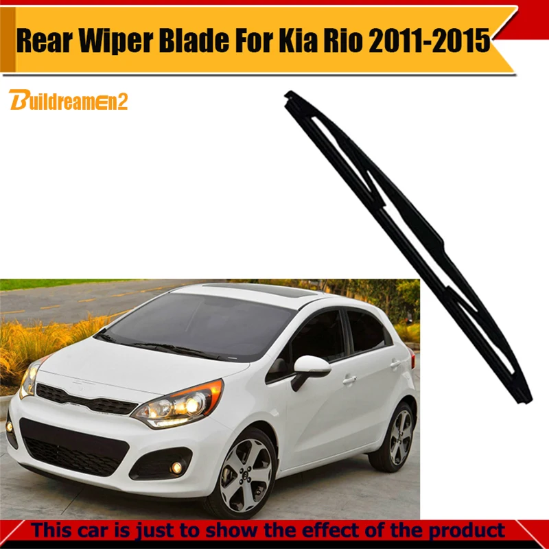 Buildreamen2 Car Rear Windscreen Windshield Soft Rubber Bracketless