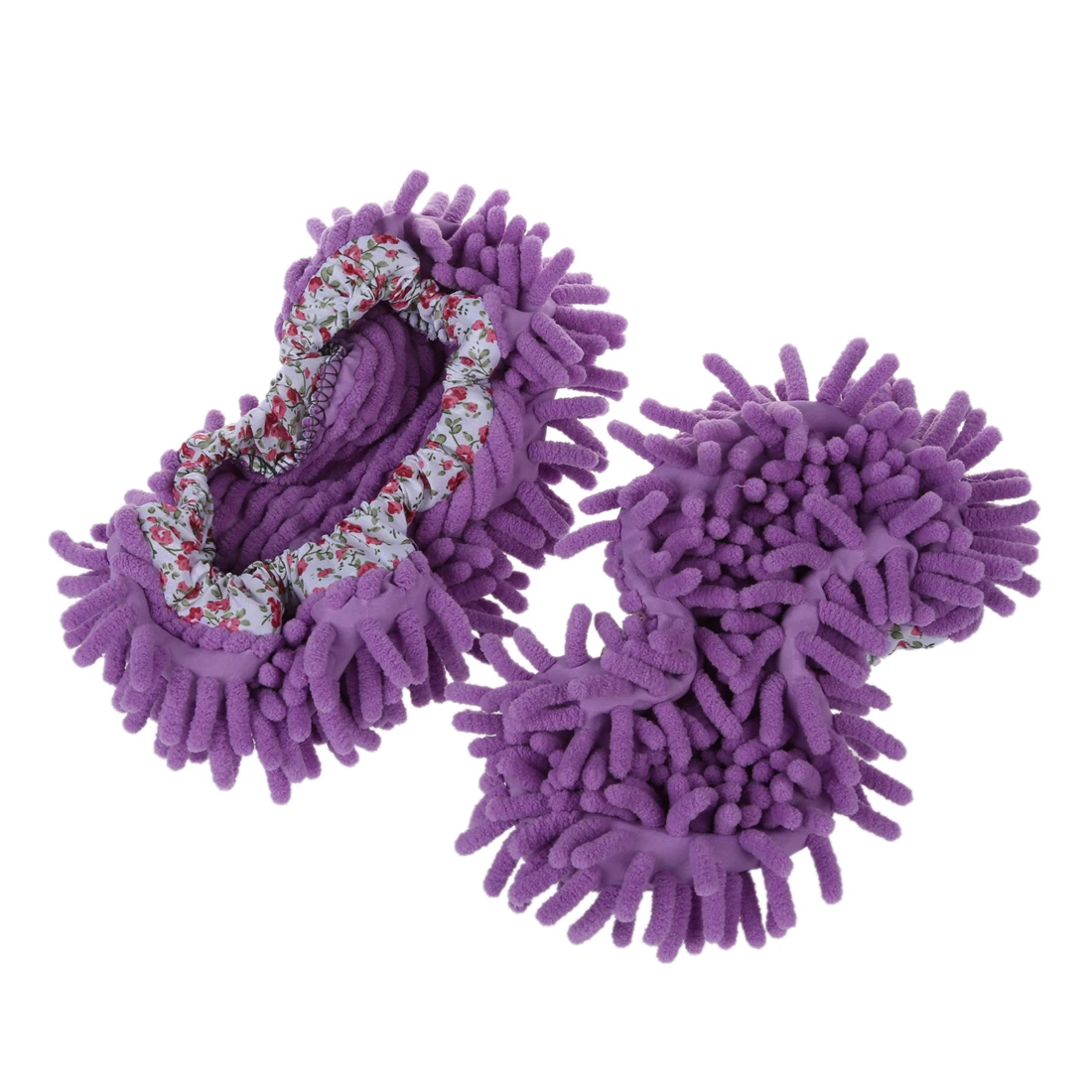 

2pcs Purple Mop Shoe Cover Dusting Floor Cleaner Cleaning