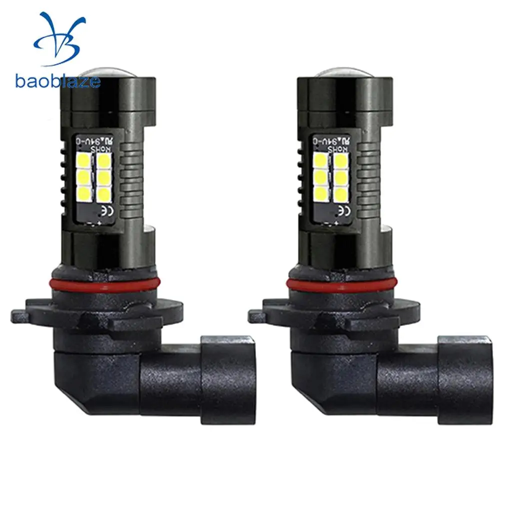 2pcs H10 21SMD Car LED White Fog Driving Light Bulbs Lamp DRL DC 12V-28V