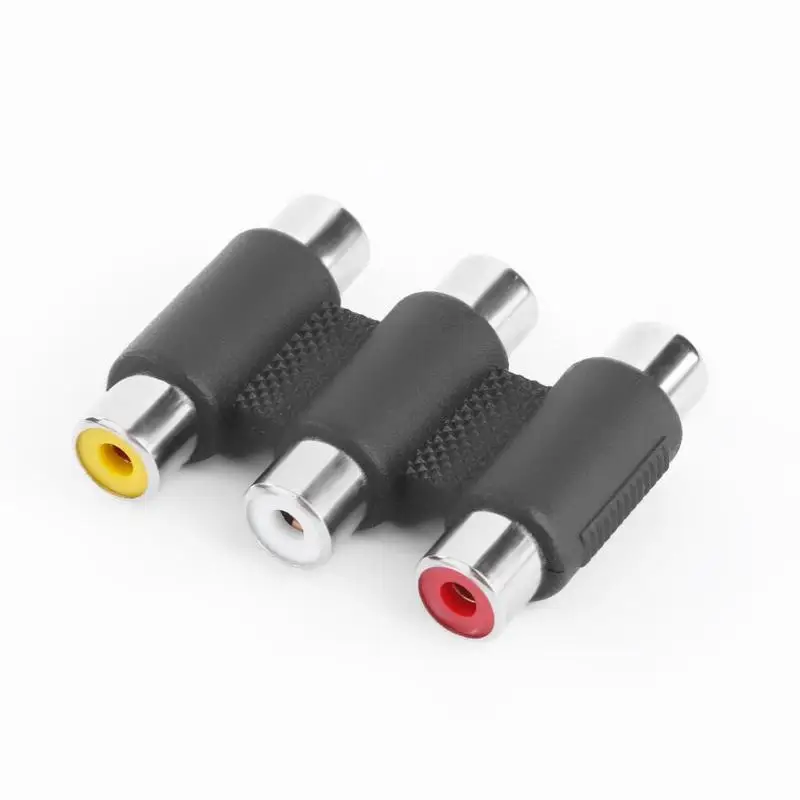 ALLOYSEED 3RCA Женский переходник AV видео аудио удлинитель Кабель адаптер