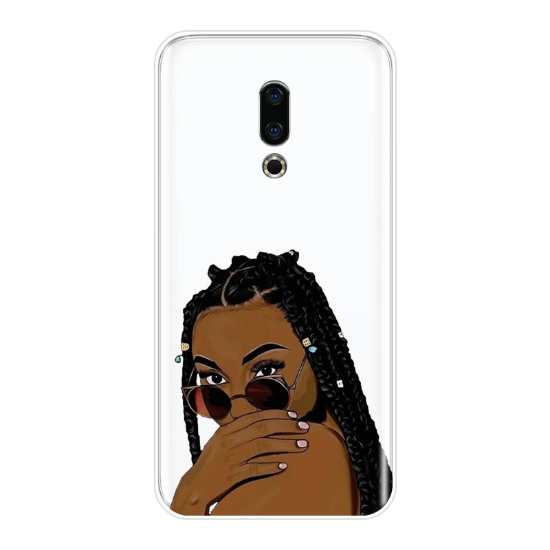 Мягкий чехол для телефона Meizu 15 Lite 16 Plus 16th 16x силиконовый черный девочки Magic Melanin U10