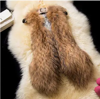 

S/6Xl Womens Winter Autumn V Neck Man-Made Fur Waistcoats Oversized Colete Feminino Inverno Fashion Female Fake Fur Vests J3000