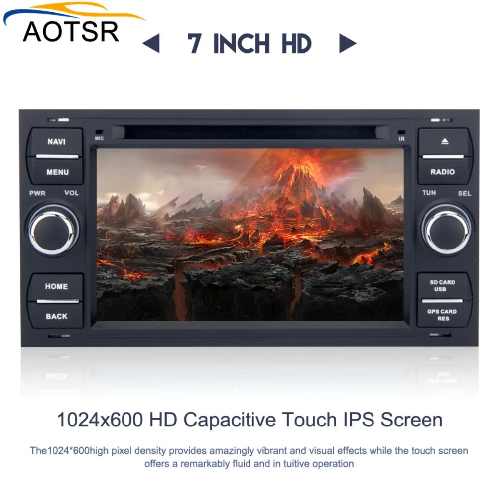 Discount Car Multimedia Player Android 8.0 GPS 2 Din car dvd player for FORD/Focus/S-MAX/Mondeo/C-MAX/Galaxy wifi car radio head unit BT 3