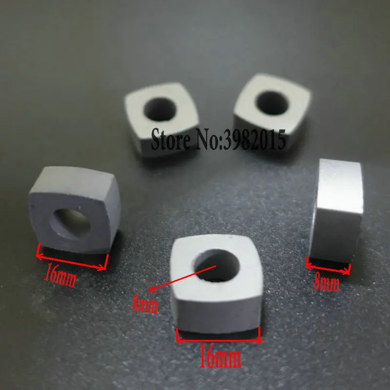 YG8 Tungsten Carbide Power Feed Contact Conductive Block W16*L16*H8
