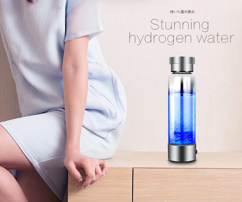 Портативный напиток водородный генератор воды для H2 богатый водород воды ионизатор бутылок USB электролиза Hidrogen 1300PPB