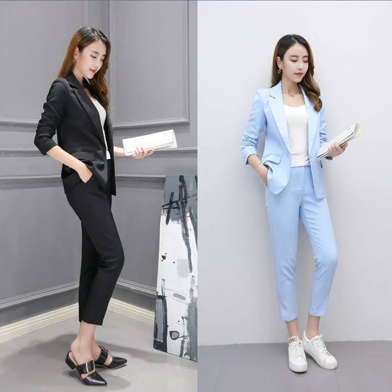Traje De Traje Casual Delgado De Color Sólido Para Mujer O 3 Traje De Traje Casual Delgado De Color Sólido Para Mujer O 3