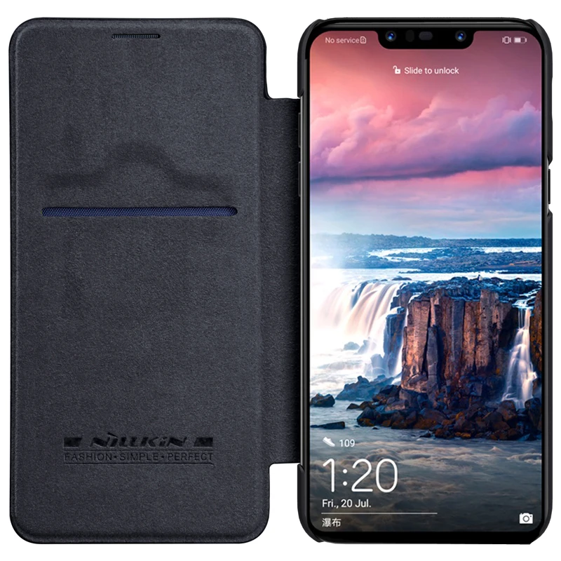 

Huawei Nova 3i Case Huawei P Smart Plus Cover Nillkin Qin Series PU Leather Flip Cover Case for Huawei Nova 3i / P Smart Plus