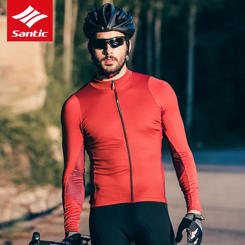 Santic Men Bicycle Bike Cycling Jerseys Jackets Cycling Top Short Sleeve Breatha