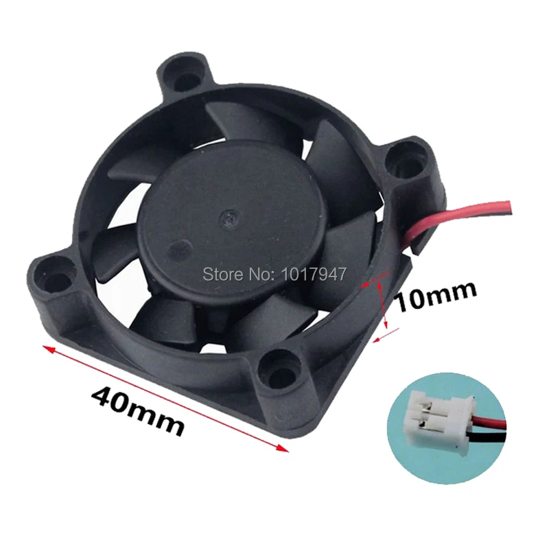 100 шт./партия Gdstime DC 40x40x10 мм 40 4010 2 контакта 12 в микро Бесщеточный Охлаждающий