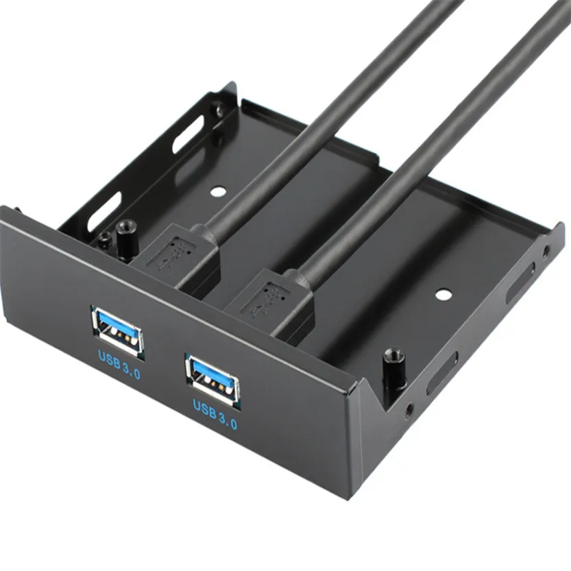 Сверхскоростная Передняя панель USB 3 0 5 дюйма с 2 портами Hub Jun21 #2| |
