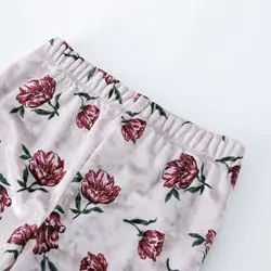 Flower bell bottoms digital Floral Newborn Infant Baby Toddler Kid Leggings Pants  (6)_
