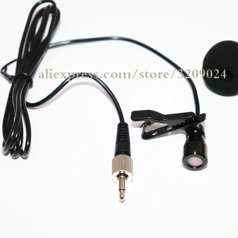 

Pro Lavalier Lapel Tie Clip Cardioid Condenser Microphone For Sennheiser Wireless BodyPack Transmitter 3.5 mm Lockable