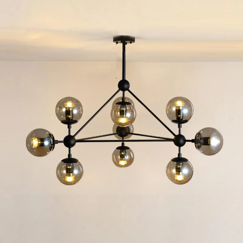 

Retro Countryside Ceiling Light Creative Iron 10-Head Ceiling Light Restaurant Dining Room Living Room Bedroom Ceiling Lamps