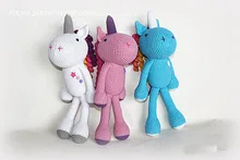 Rainbow the unicorn crochet Crochet toys Crochet Doll Amigurumi toy rattle
