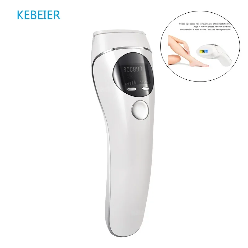 

Kebeier IPL Laser Permanent Hair Removal Machine LCD Screen Painless Epilator Face Body Beauty Tool Electric Depilador Trimmer