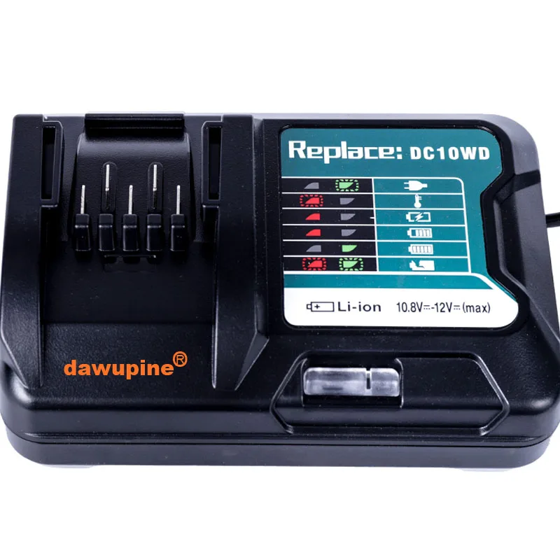 dawupine Li-ion Battery Charger For Makita 10.8V 12V BL1016 BL1021B BL1041B Lithium DC10sb DC10wd | Электроника