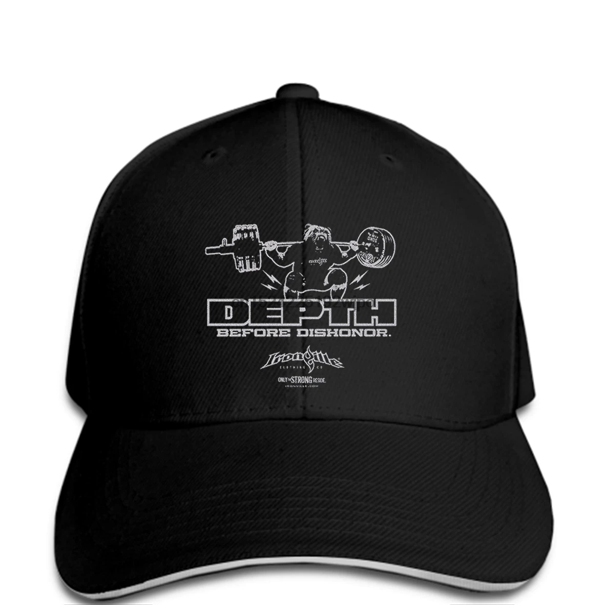 

Adult Baseball caps For Men Depth Before Dishonor Squatting Powerlifter Dri FiBaseball cap Baseball cap Design